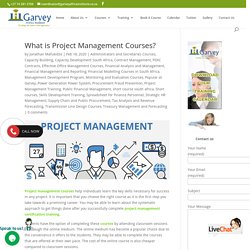 What is Project Management Courses?