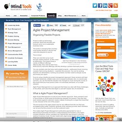 Agile Project Management - Project Management Tools From MindTools.com