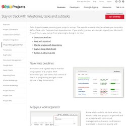 Online Project Planning :Zoho Projects
