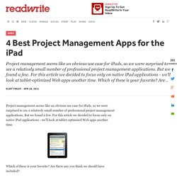 4 Best Project Management Apps for the iPad