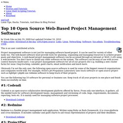 Top 10 Open Source Web-Based Project Management Software
