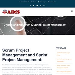 Scrum Project Management & Sprint Project Management