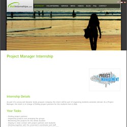Project Manager Internship