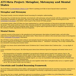 ATT-Meta Project on Metaphor and Mental States: John Barnden