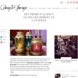 Design*Sponge » Blog Archive » diy project: katie’s glass-jar mor...