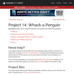 Project 14: Whack-a-Penguin - a free Hacking with Swift tutorial