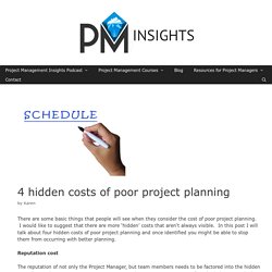 4 hidden costs of poor project planning - Project Management Insight