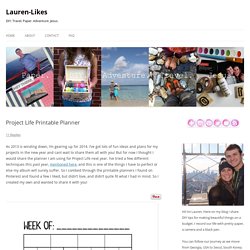 Project Life Printable Planner - Lauren-Likes
