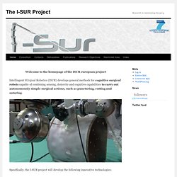 Welcome to the I-SUR project website