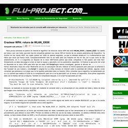 Flu Project: Resultados de la búsqueda de wifi