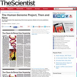 The Human Genome Project, Then and Now
