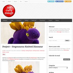 Stegosaurus Knitted Dinosaur