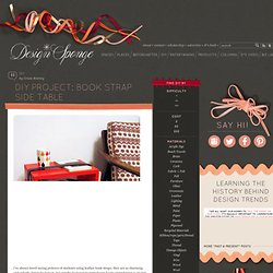 Design*Sponge » Blog Archive » diy project: book strap side table
