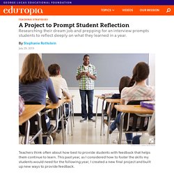 A Project to Prompt Student Reflection in High School