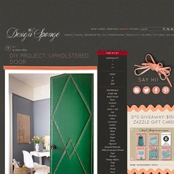 DIY Project: Upholstered Door