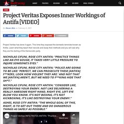 Project Veritas Exposes Inner Workings of Antifa [VIDEO]
