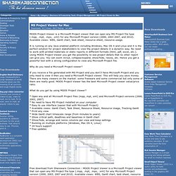 MS Project Viewer for Mac - MOOS Project Viewer is a free Micros