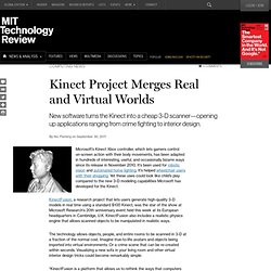 Kinect Project Merges Real and Virtual Worlds