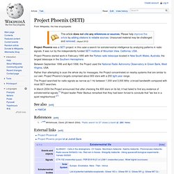 Project Phoenix (SETI)