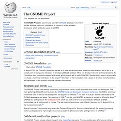 The GNOME Project