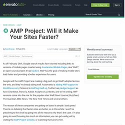 AMP Project: Will it Make Your Sites Faster?