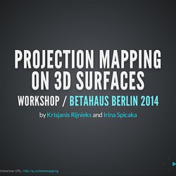Projection Mapping on 3D Surfaces