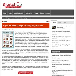 Projection Toolbar Google SketchUp Plugin Review