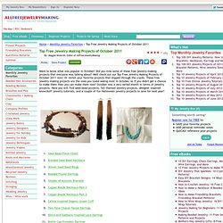Top Free Jewelry Making Projects of October 2011