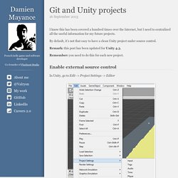 Git and Unity projects - Damien Mayance (Valryon)