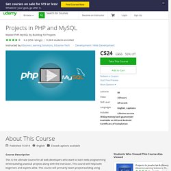 Projects in PHP and MySQL