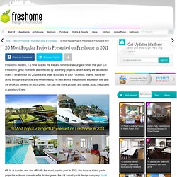 20 Most Popular Projects Presented on Freshome in 2011
