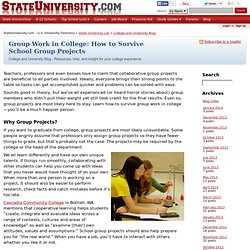 Group Work in College: How to Survive School Group Projects