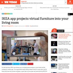 IKEA app projects virtual furniture into your living room
