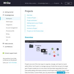 Projects - Wrike Help center