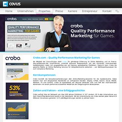 Projekte: Crobo.com - Quality Performance Marketing for Games