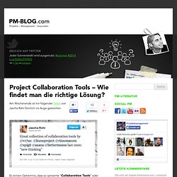 Project Collaboration Tools – Wie findet man die richtige Lösung? › Projektmanagement Blog
