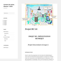 Projet BU 3.0 – Carnet de notes Master 1 DIIS