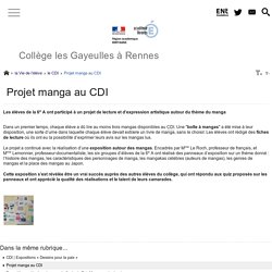 Projet manga au CDI - Collège les Gayeulles à Rennes