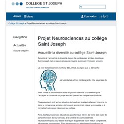 Projet Neurosciences au collège Saint Joseph