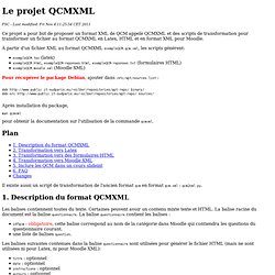 Projet QCMXML