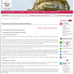 Projet de loi relatif aux musées de France