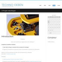 3 Projet robotique – Techno Oeben