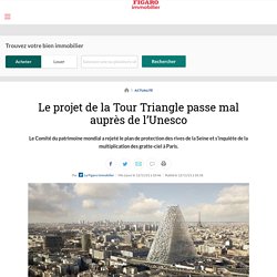 Le projet de la Tour Triangle passe mal auprès de l’Unesco - Figaro Immobilier