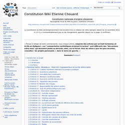 Constitution Wiki Etienne Chouard