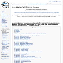 Constitution Wiki Etienne Chouard
