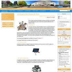 Les projets des classes de 3ème - Site du collège Jean Monnet (Lusignan)