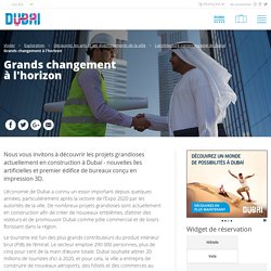 Liste des futurs projets de Dubai - Un horizon en éternel changement