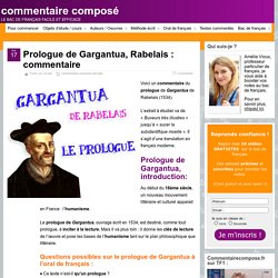 gargantua prologue analyse pearltrees abbaye rabelais