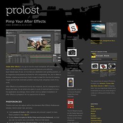 Blog - Pimp Your After Effects