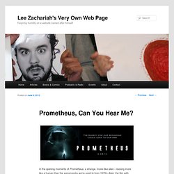 Lee Zachariah's Very Own Web Page